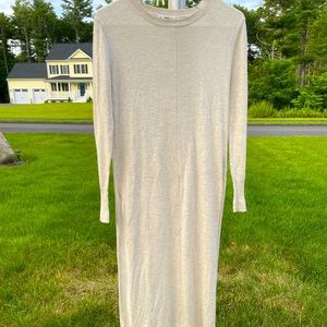 Zara cream knit sweater dress